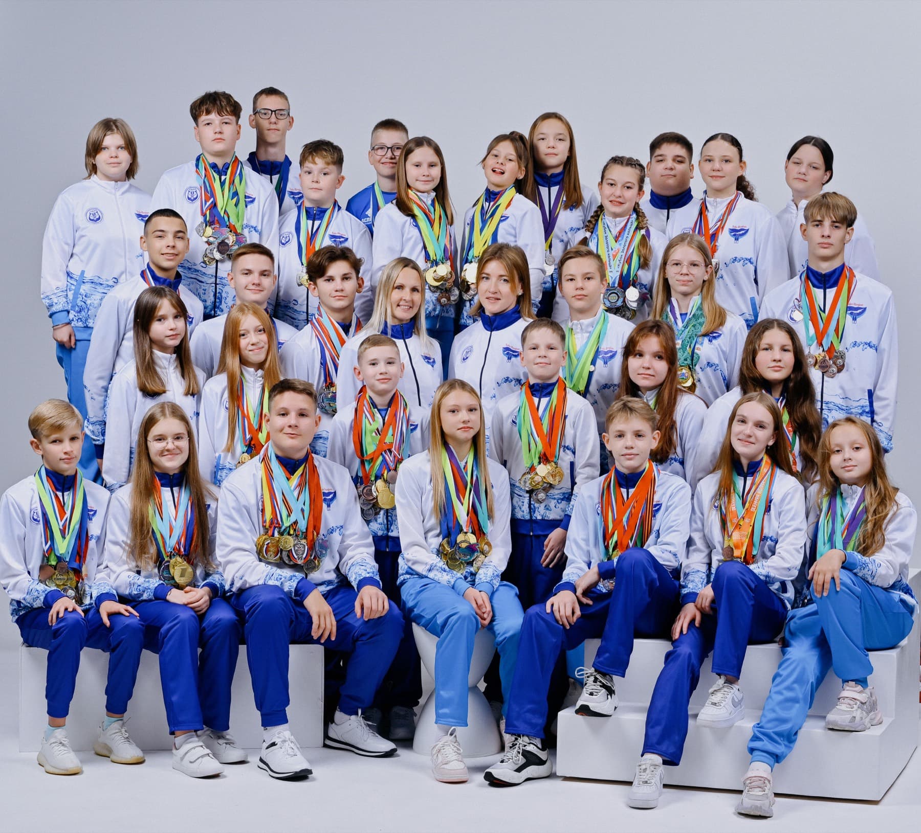 Команда школы плавания «Дельфин»